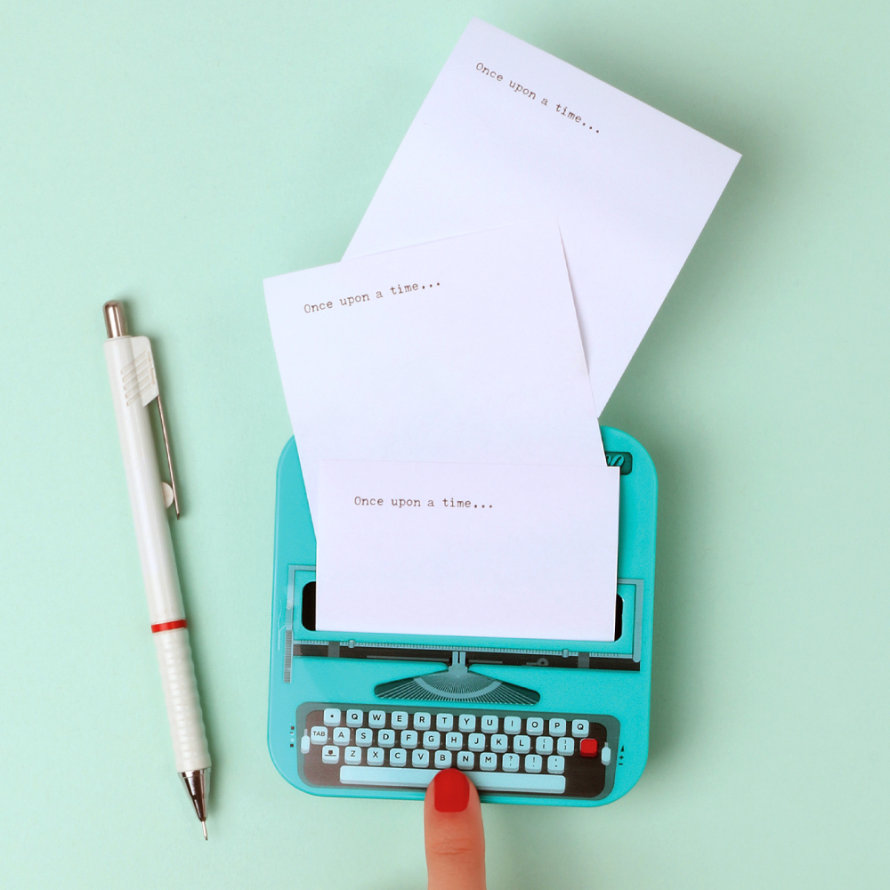 英國 Mustard 趣味便利貼 - 復古打字機