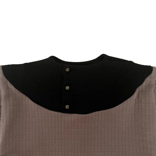 Hello Lupo - Gina Top - Grey Q/Nero Q