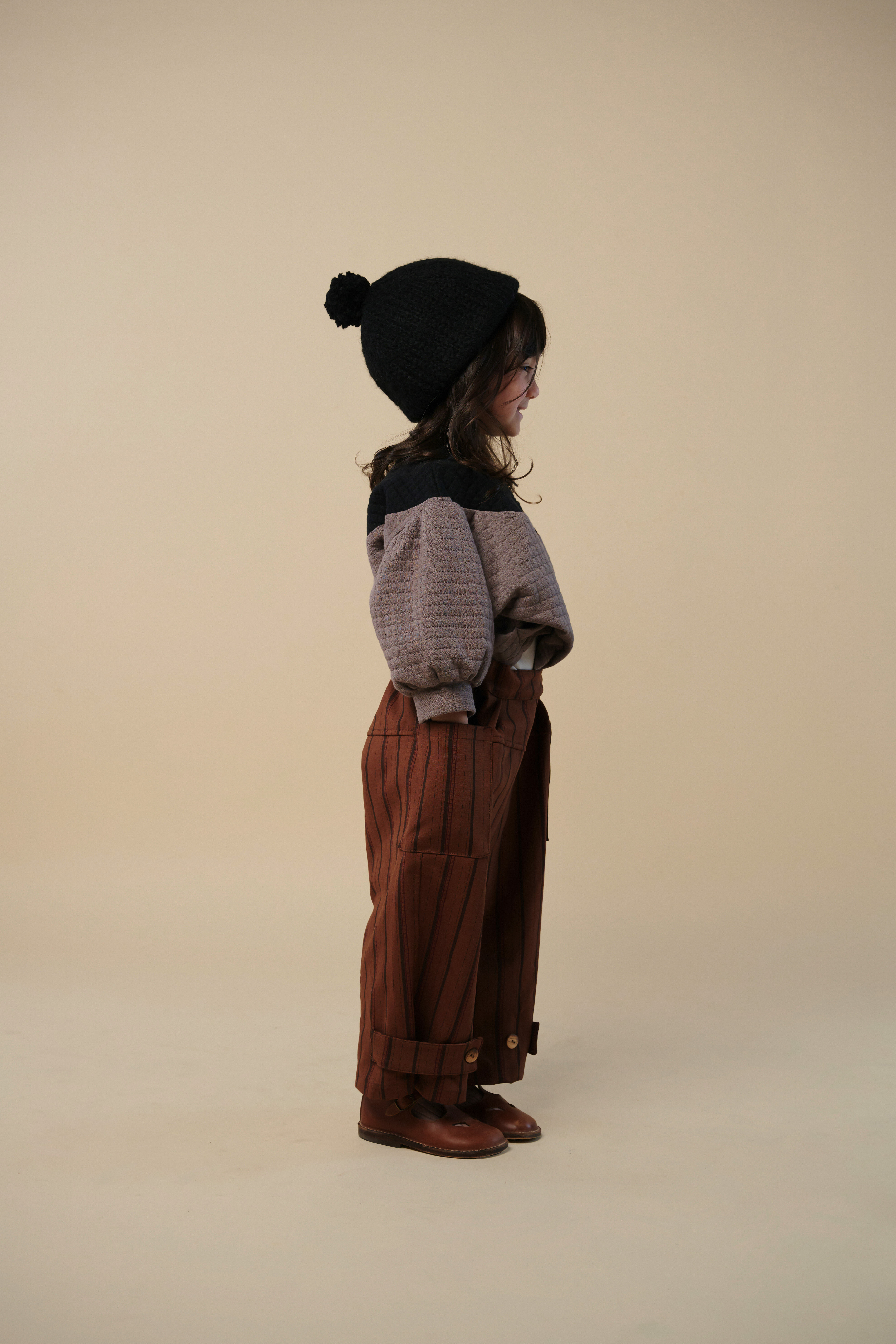 Hello Lupo - Gina Top - Grey Q/Nero Q