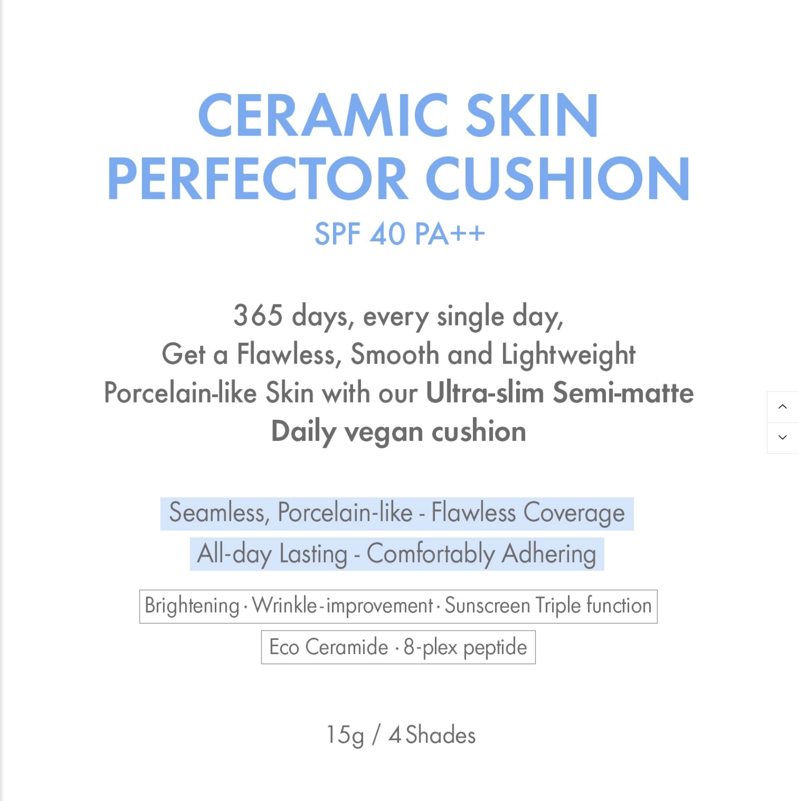 《現貨》AMUSE x Hello Kitty Ceramic Skin Perfector Cushion (01， 1.5)