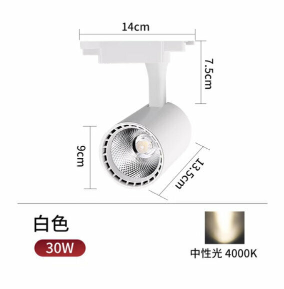 Popular LED spotlight ceiling light [30W] [white tube neutral light]