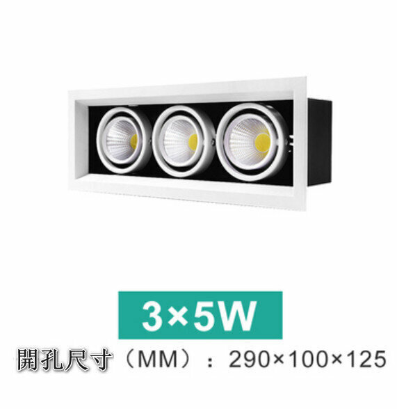 New LED ceiling downlight [3*5W] [white light]