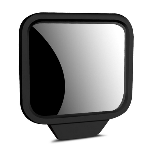 New style [pair set] car second-row rearview mirror (square black)