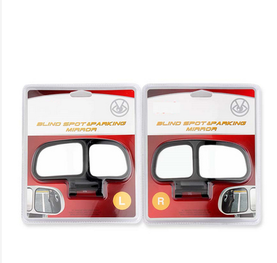 New [1 Pair] Reversing Auxiliary Rearview Mirror for Coach Vehicles (Black)