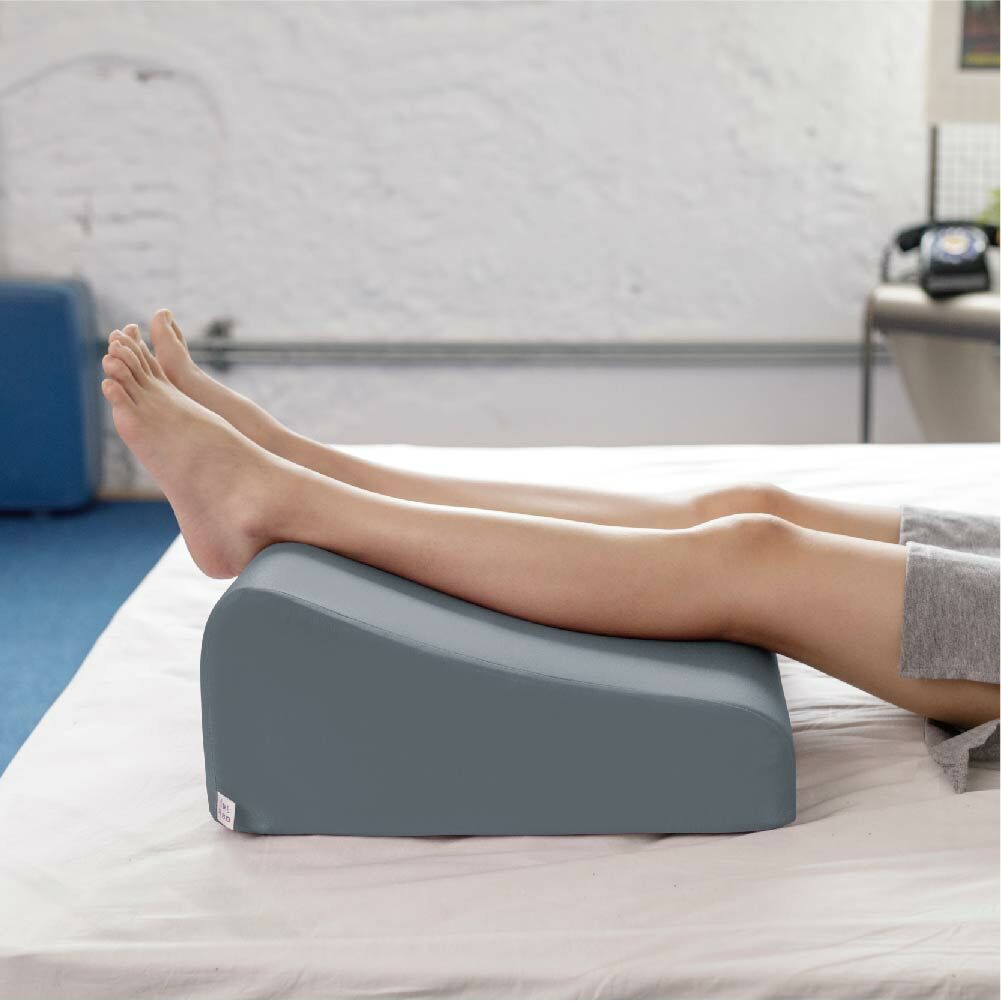 ｜涼感灰藍｜舒足枕 L 號