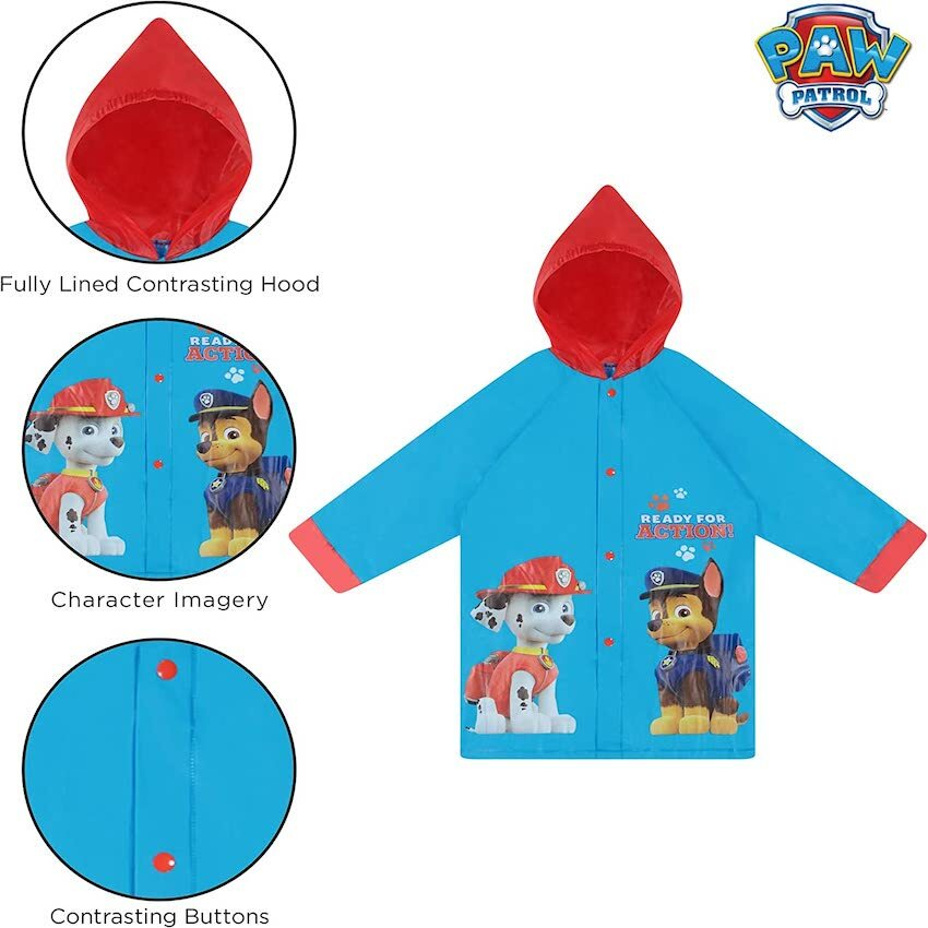 美國 Paw Patrol 雨傘及雨衣套裝 (Light Blue)