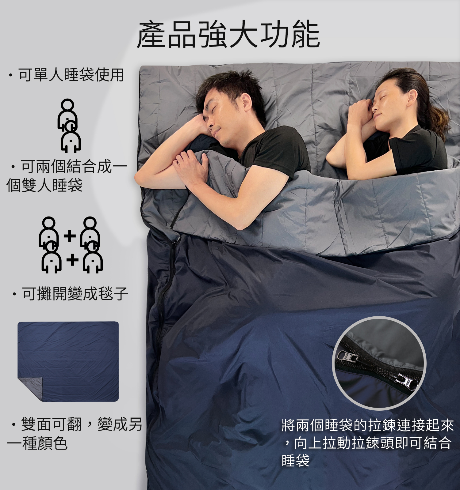 Litume 意都美 軽量寝袋 20°C 登山旅行 C068