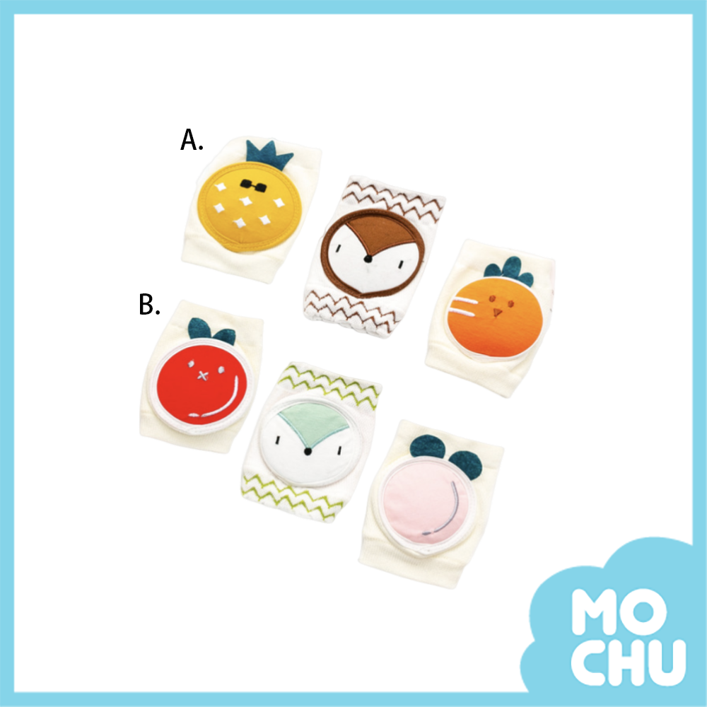 繽紛水果網眼寶寶護膝三入組(兩款)