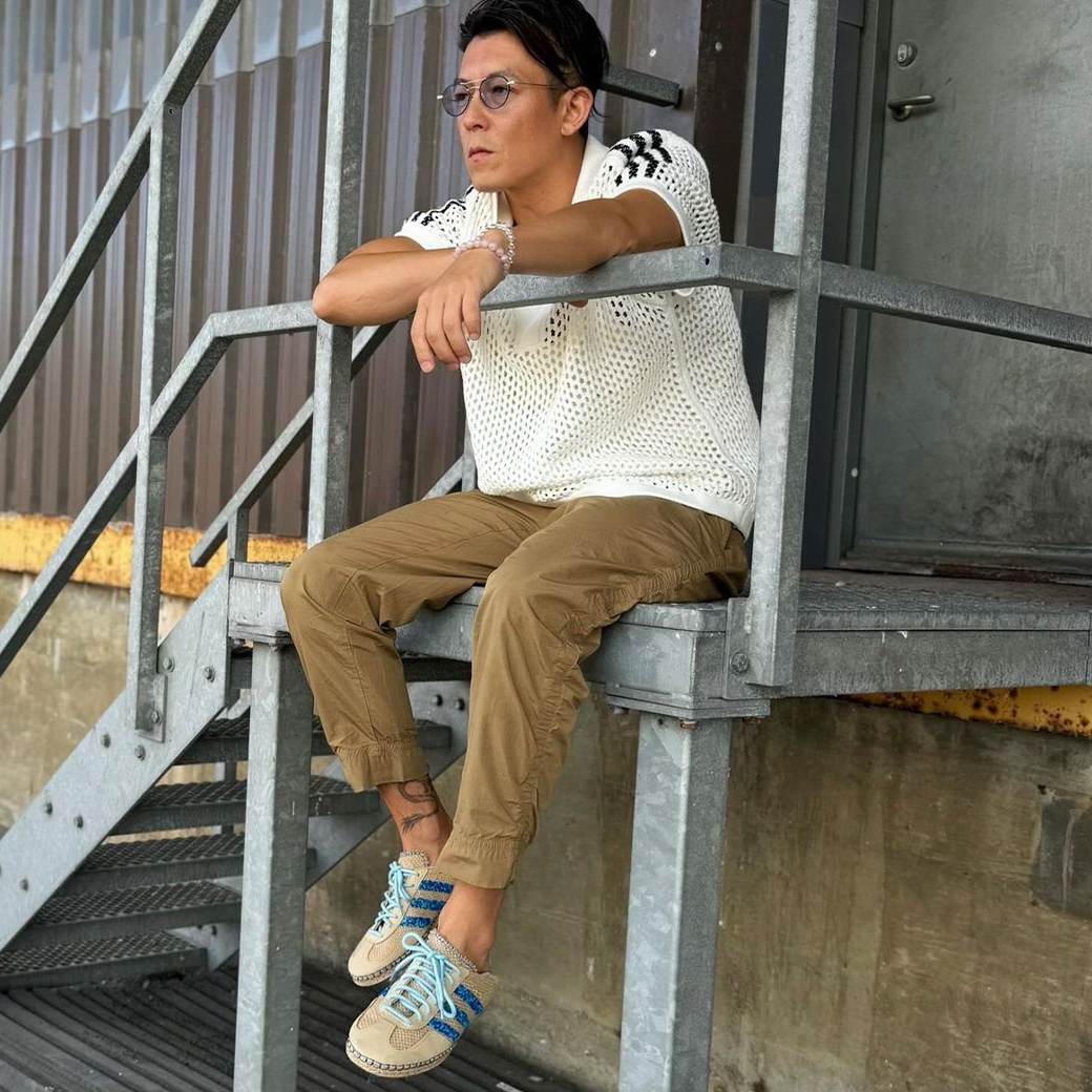 CLOT x ADIDAS ORIGINALS GAZELLE BY EDISON CHEN 陳冠希 聯名 編織 藍串珠 亞麻 草鞋 (男/女同款)