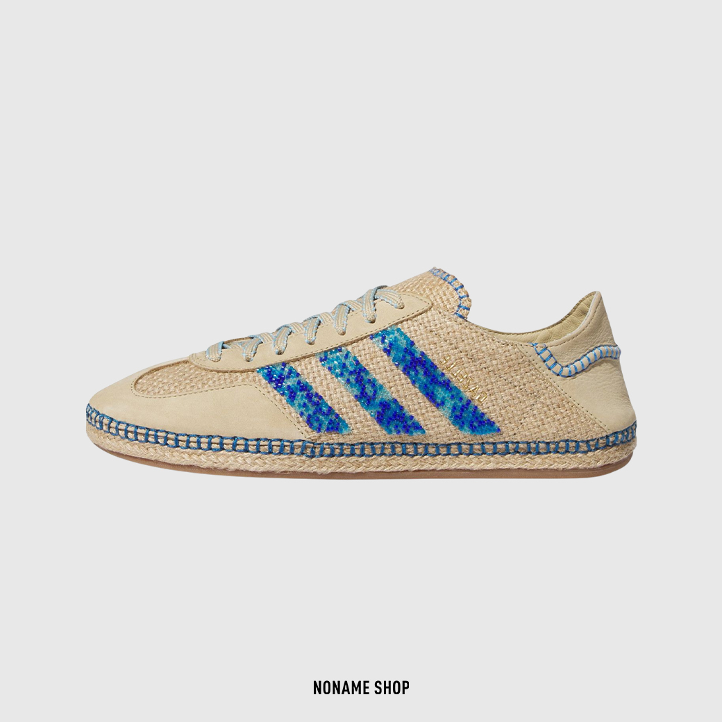 CLOT x ADIDAS ORIGINALS GAZELLE BY EDISON CHEN 陳冠希 聯名 編織 藍串珠 亞麻 草鞋 (男/女同款)