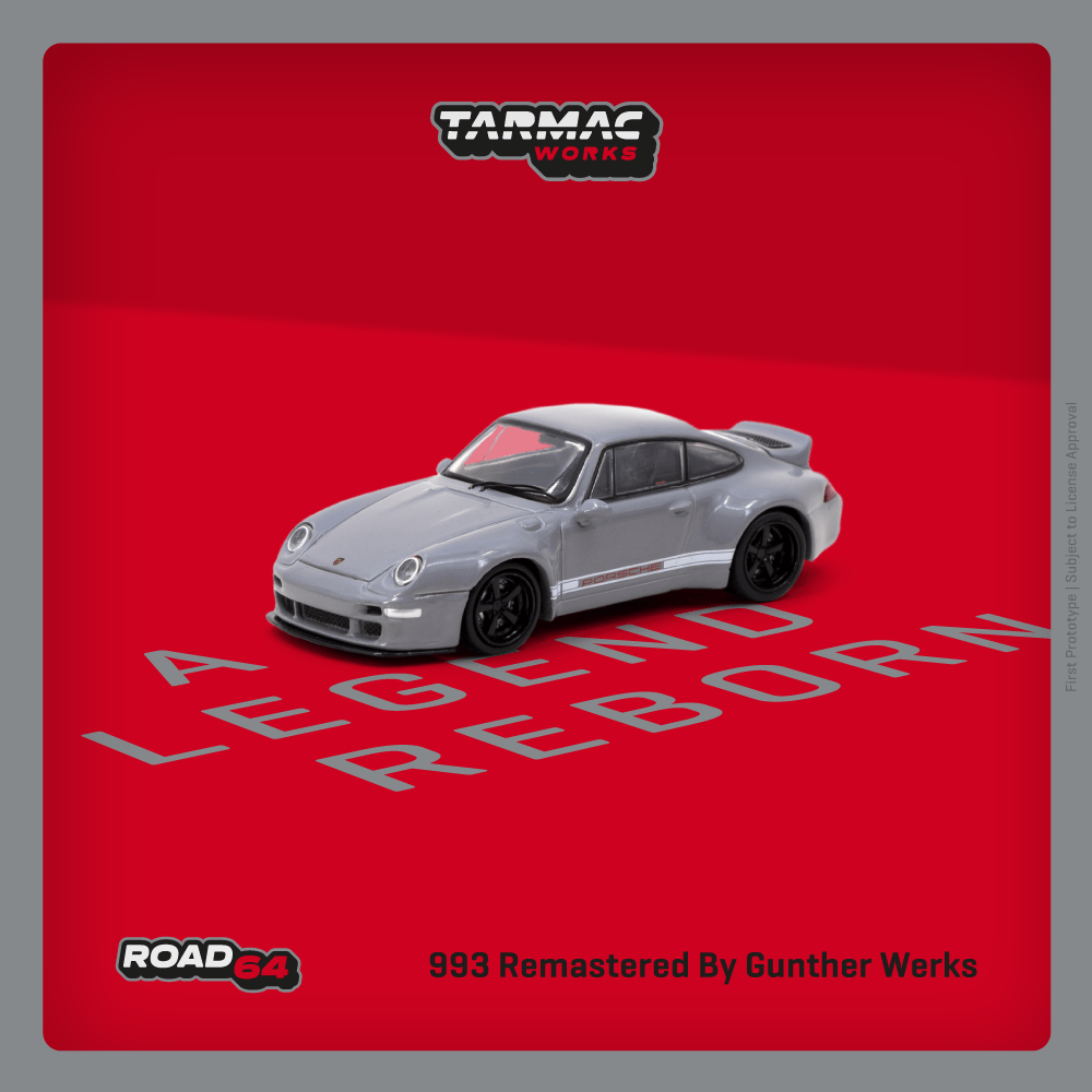 Tarmac Works 1/64 993 Remastered By Gunther Werks Grey - ROAD64