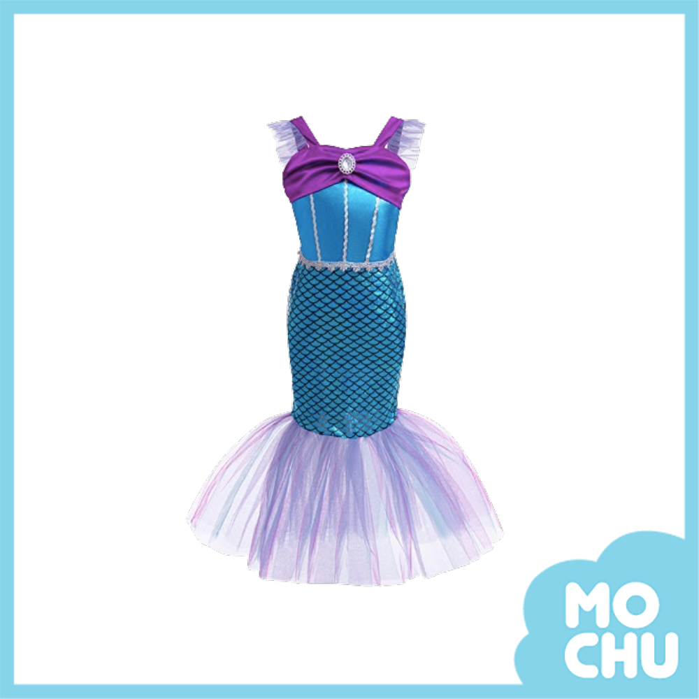 寶石藍紫人魚公主裙