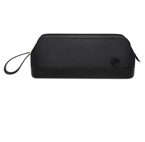 Hair dryer curler accessories storage bag (black)