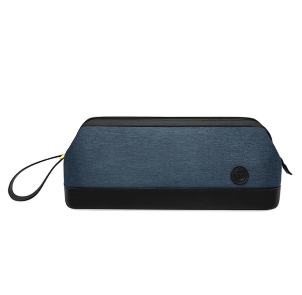 Hair dryer curling iron accessories storage bag (blue)