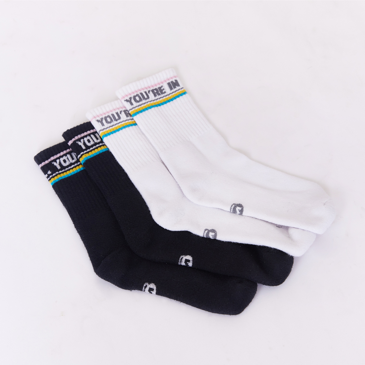 托瑪斯運動襪(托瑪斯黑/托瑪斯白) 2件組