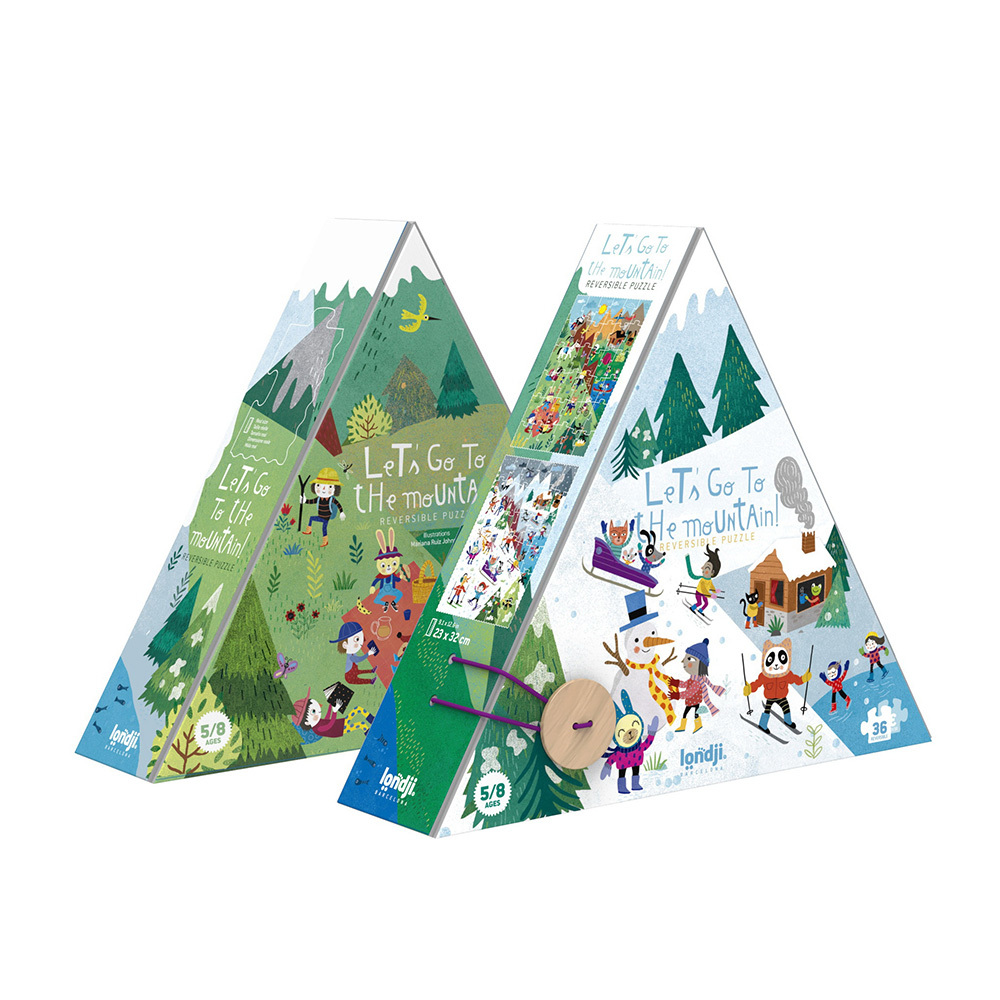西班牙Londji 趣山上雙面拼圖