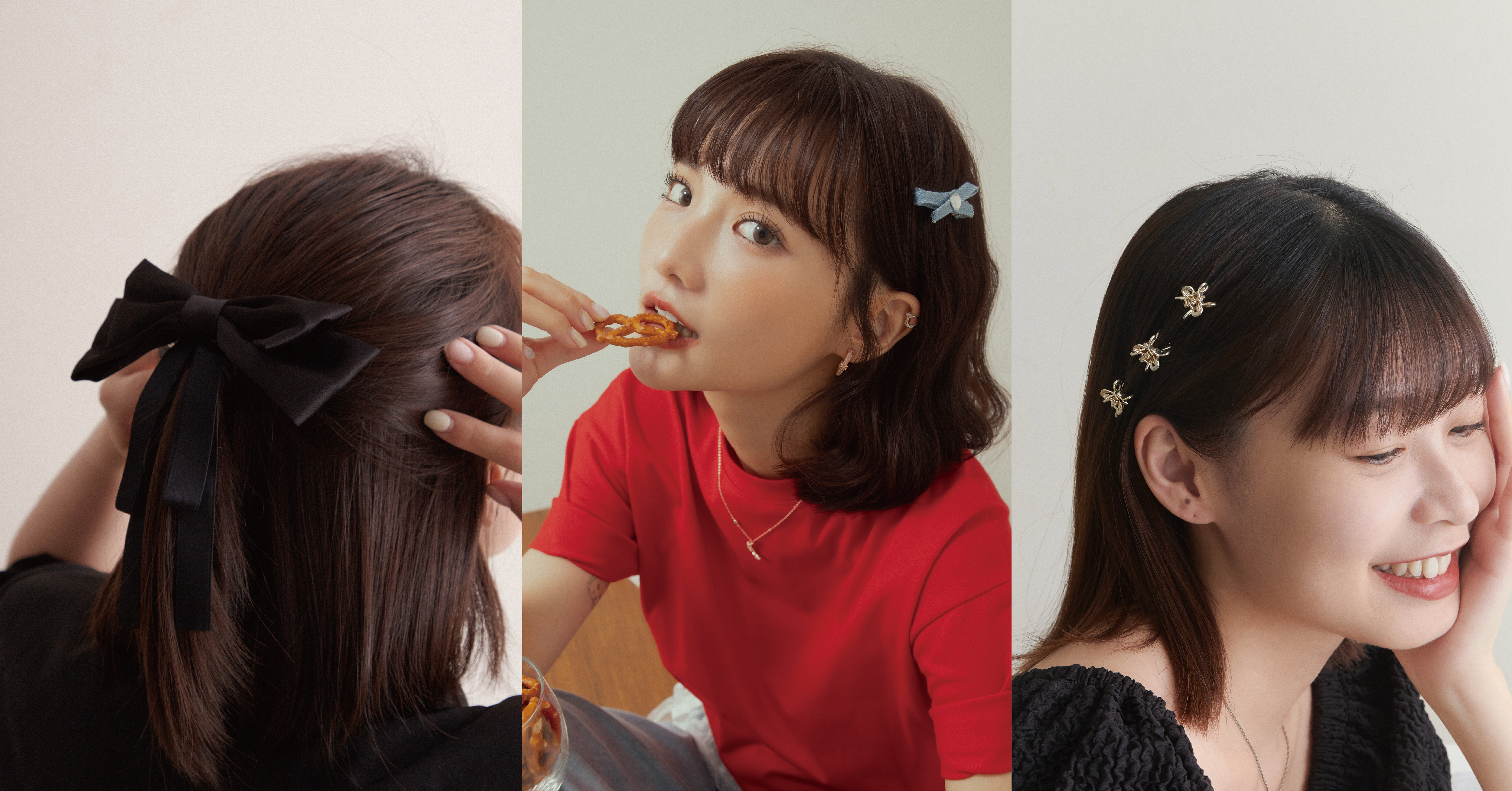 拋開留長髮尷尬期的困擾，短髮也能駕馭的髮飾！