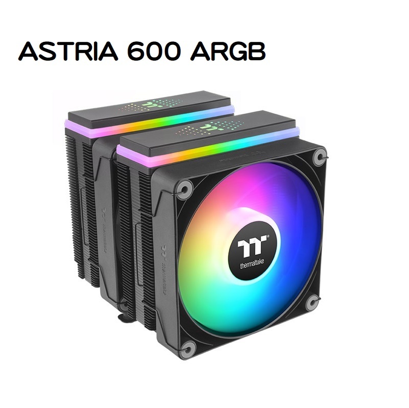 米特3C數位–Thermaltake 曜越 ASTRIA 600 ARGB Sync 雙塔雙風扇/CL-P121-CA12SW-A