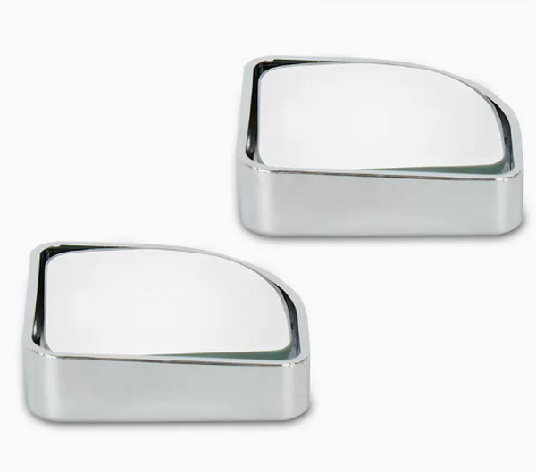 New car rearview mirror small mirror/360 degree adjustable-silver sector-shaped round mirror [pair]-thickened