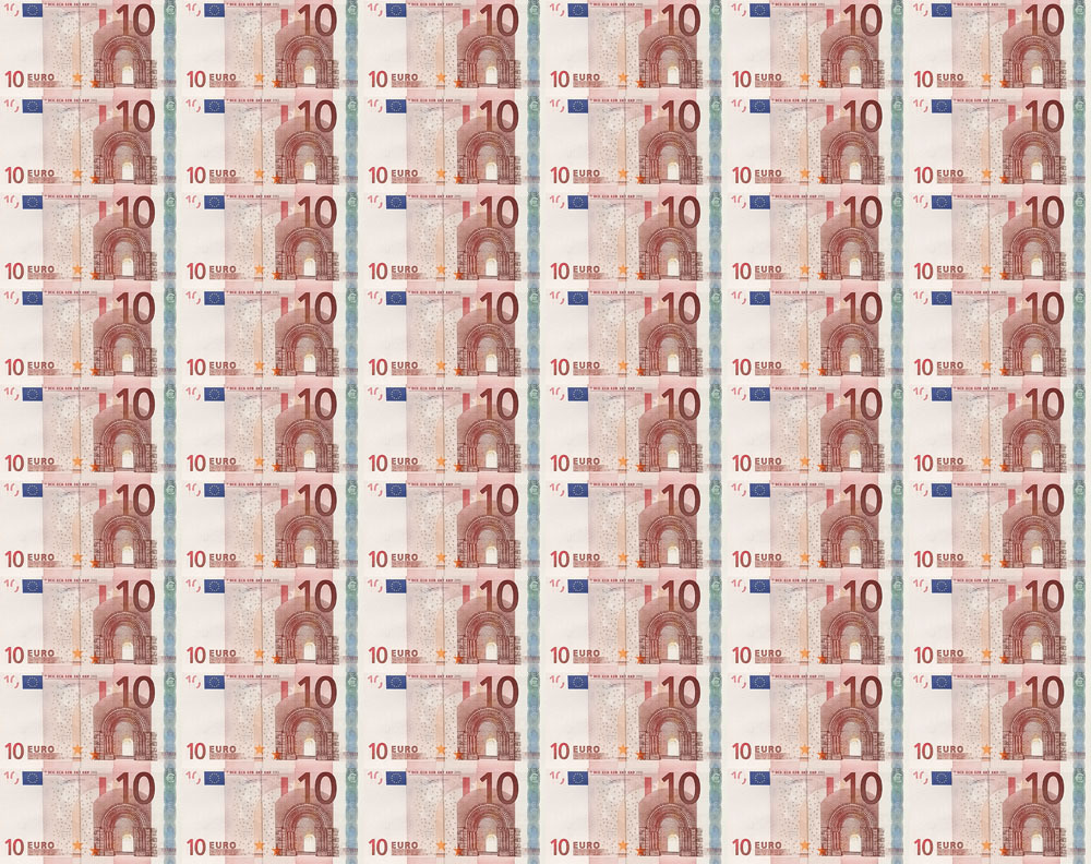 2002年10歐元54連體鈔