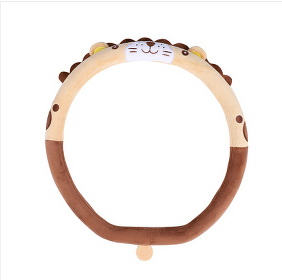 Hot selling car steering wheel cover, universal anti-slip short pile for all seasons (exclusive for Lion D-shaped steering wheel)