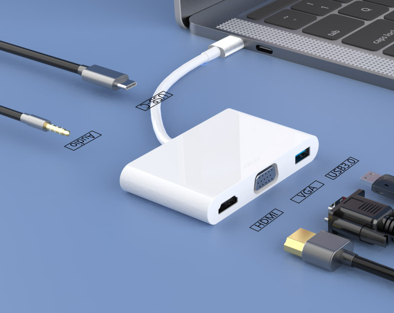 Multi-function converter (5-in-1 (PP5A port-white))