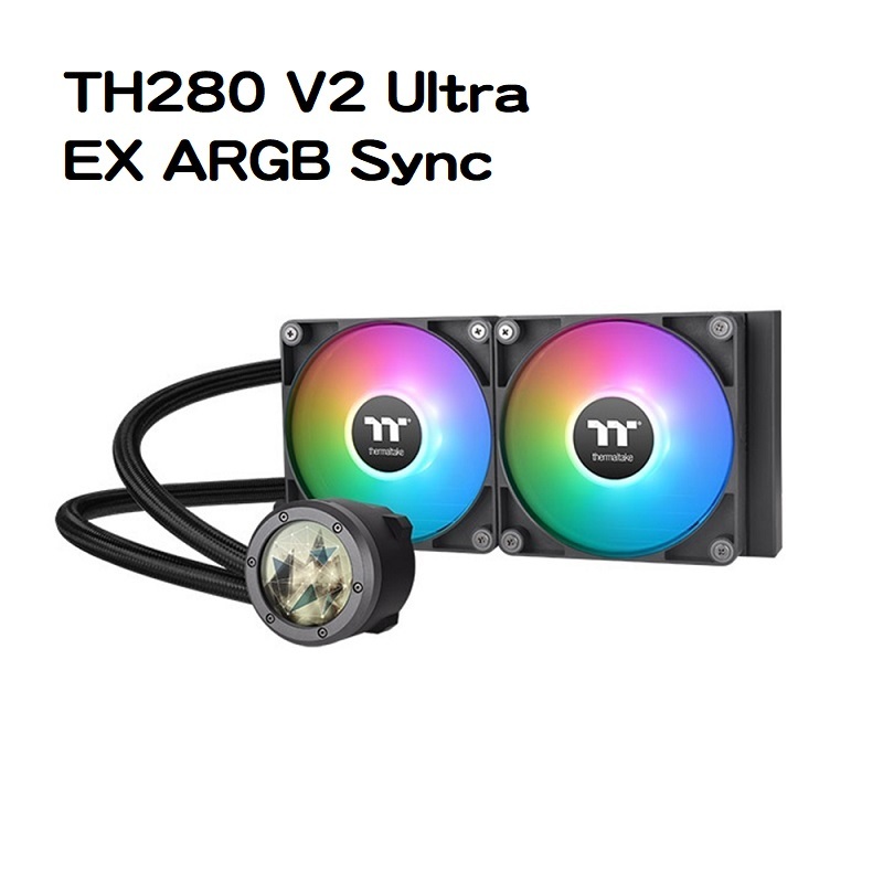 米特3C數位–Thermaltake 曜越 TH280 V2 Ultra EX ARGB Sync 一體式水冷散熱器 黑色/白色