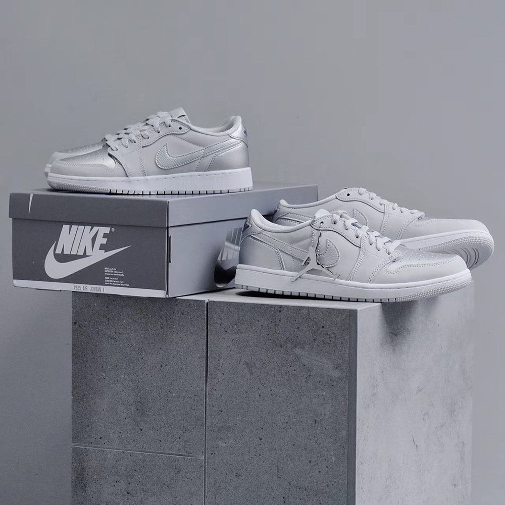 AIR JORDAN 1 LOW RETRO OG "SLIVER" 白銀 Y2K銀 TOKYO東京 低筒 一代喬丹 男女同款 CZ0790-002 GS 大童 CZ0858-002