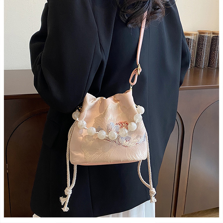 Vintage Chinese-Style Bucket Bag