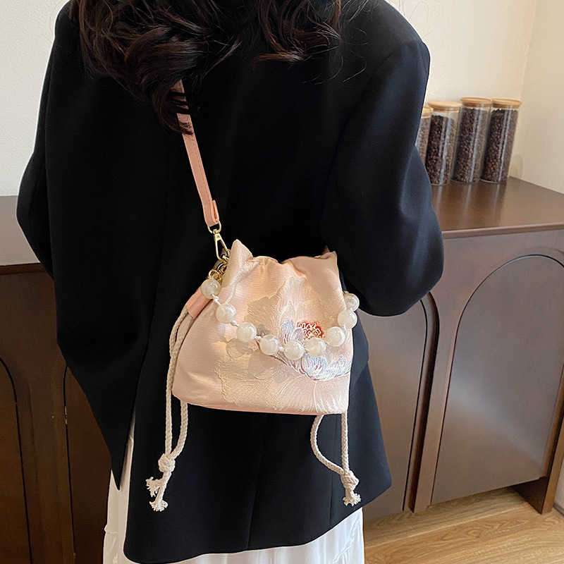 Vintage Chinese-Style Bucket Bag