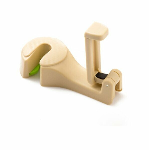 New (1 piece) multifunctional car mobile phone holder hook (beige)