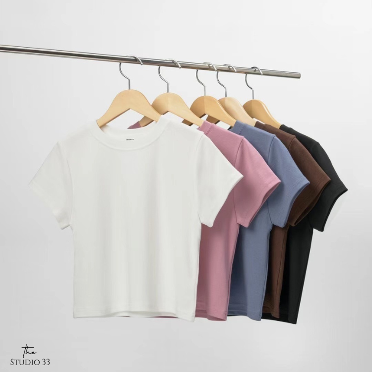 Easy-to-style 恣意時尚簡約短版上衣