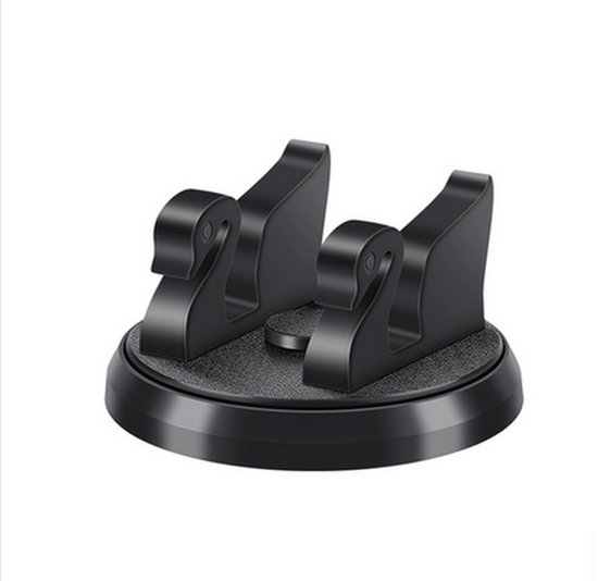 New car center console swan style horizontal and vertical screen mobile phone holder (black)