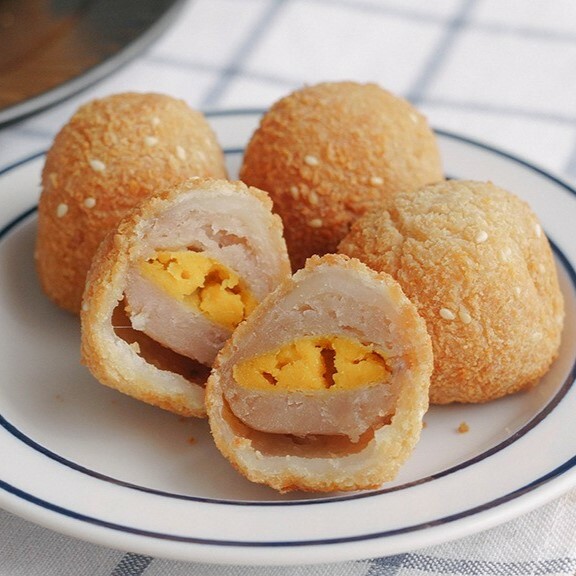 蛋黃麻糬芋丸 - 15顆入