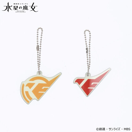 219473 Pbandai 預訂 2024/12月 機動戦士ガンダム 水星の魔女 蓄光マークシリーズ アクリルチャーム（全2種）