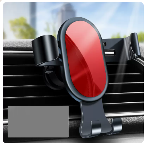 New air outlet car gravity sensing mirror phone holder (China red)