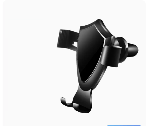 New upgraded and thickened car air outlet bracket navigation bracket mobile phone holder (glossy black)