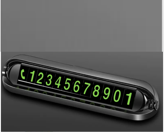 New Aromatherapy Aero-Gold Magnetic Car Temporary Parking Plate In-car Moving Phone Number (with an Aromatherapy)