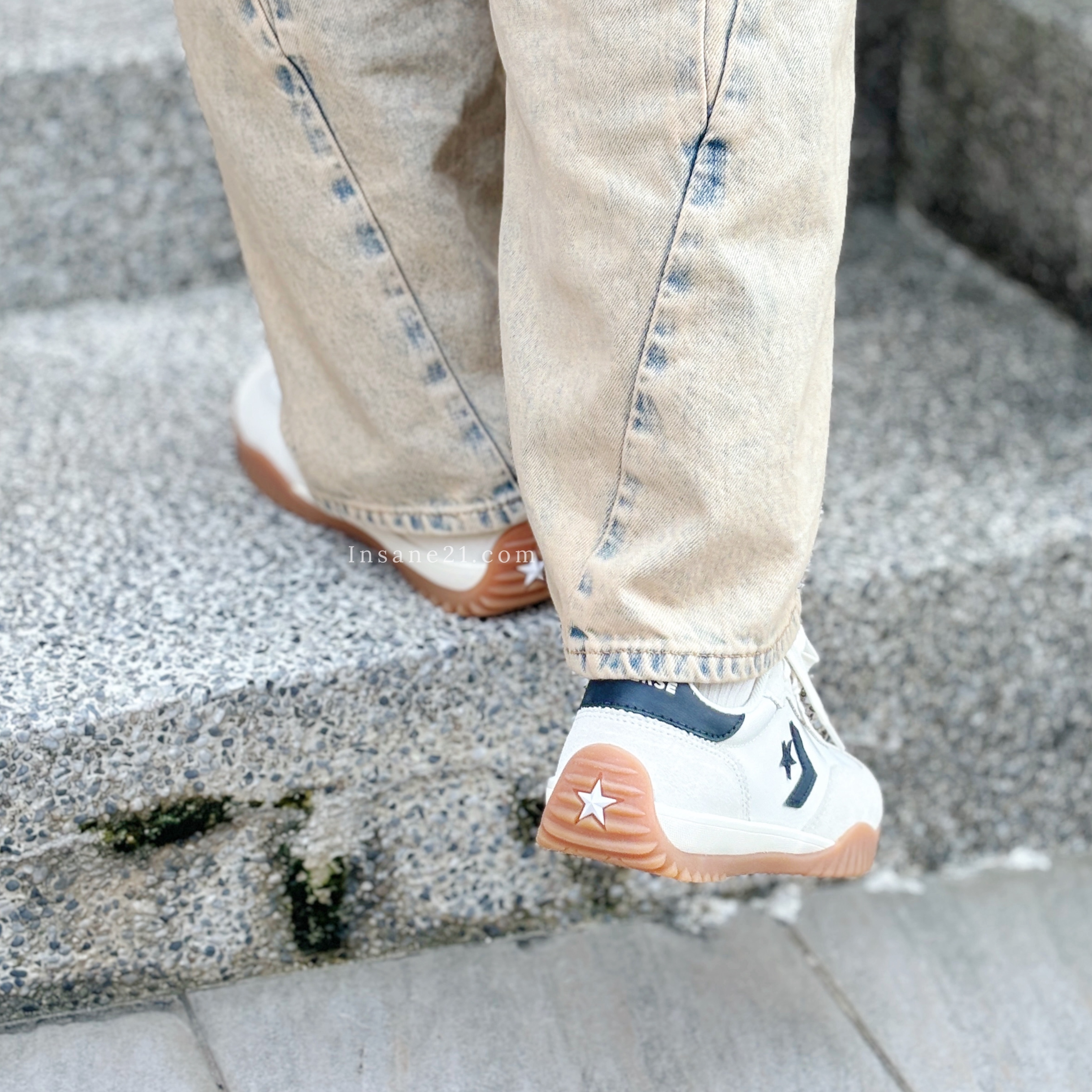 CONVERSE RUN STAR TRAINER OX 米白 德訓鞋 復古 麂皮 焦糖底 A08262C