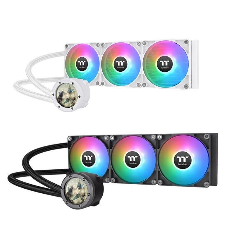 米特3C數位–Thermaltake 曜越 TH360 V2 Ultra EX ARGB Sync 一體式水冷散熱器 黑色/白色