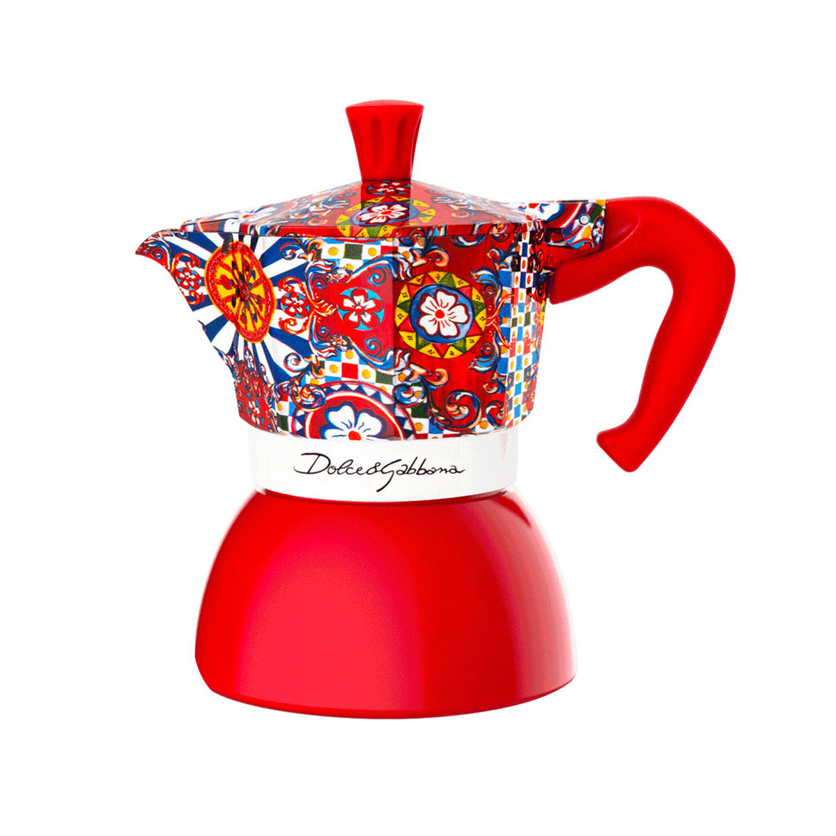 Bialetti Dolce&Gabbana - D&G 4杯裝鋁質不銹鋼電磁爐摩卡咖啡壺-西西里馬車系列 - 獨家版本