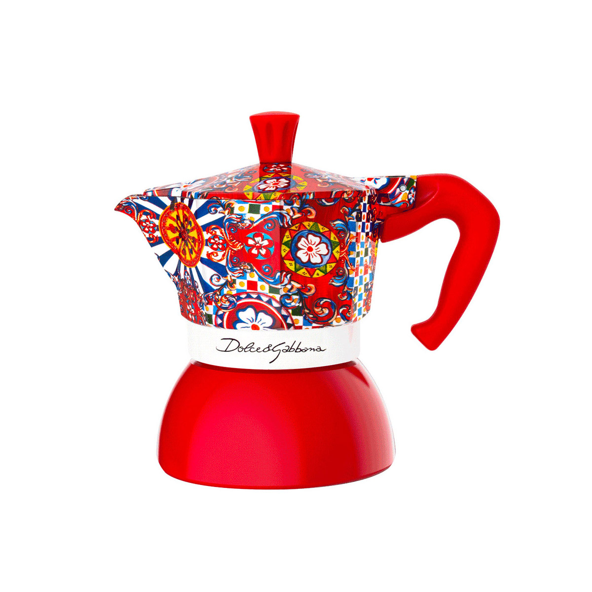 Bialetti Dolce&Gabbana - D&G 2杯裝鋁質不銹鋼電磁爐摩卡咖啡壺-西西里馬車系列 - 獨家版本