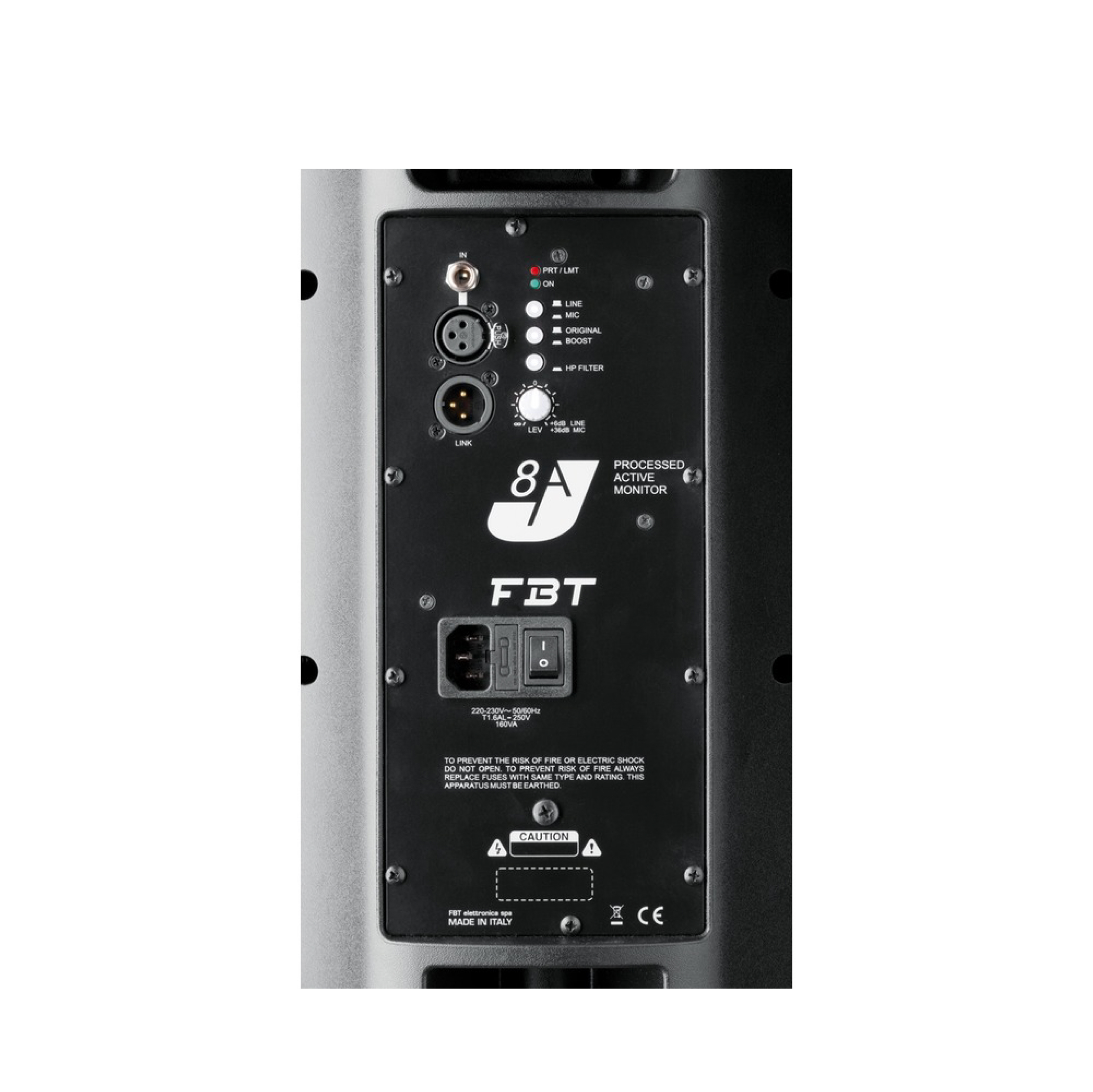 FBT FBT / J8A 8吋 二音路主動式監聽喇叭(200+50W /8吋) 第 3 張圖片｜三峽錄音 / 音響