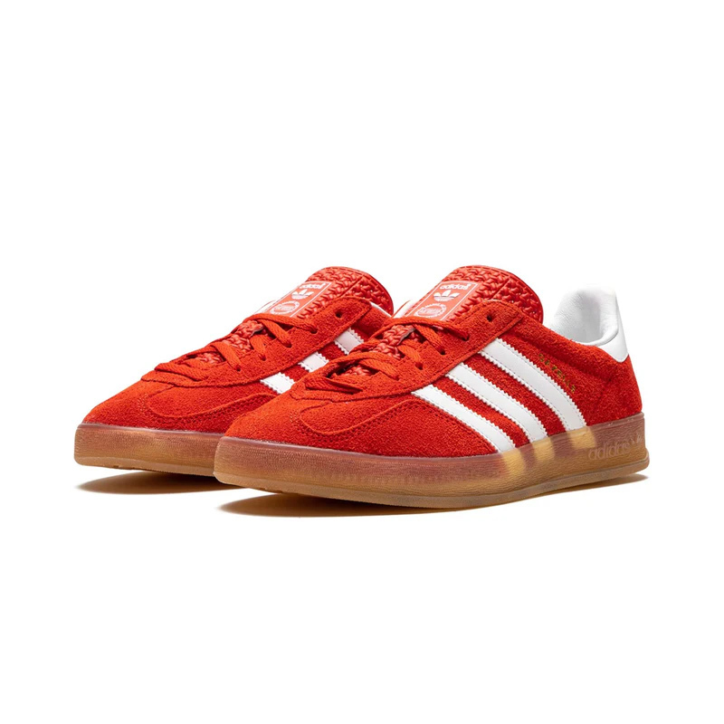 <連線代購商品> ADIDAS GAZELLE INDOOR 橘紅色 麂皮 低筒休閒鞋【HQ8718】