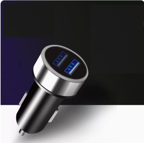 Hot Selling Dual USB Smart Charging Car Charger (Gray)