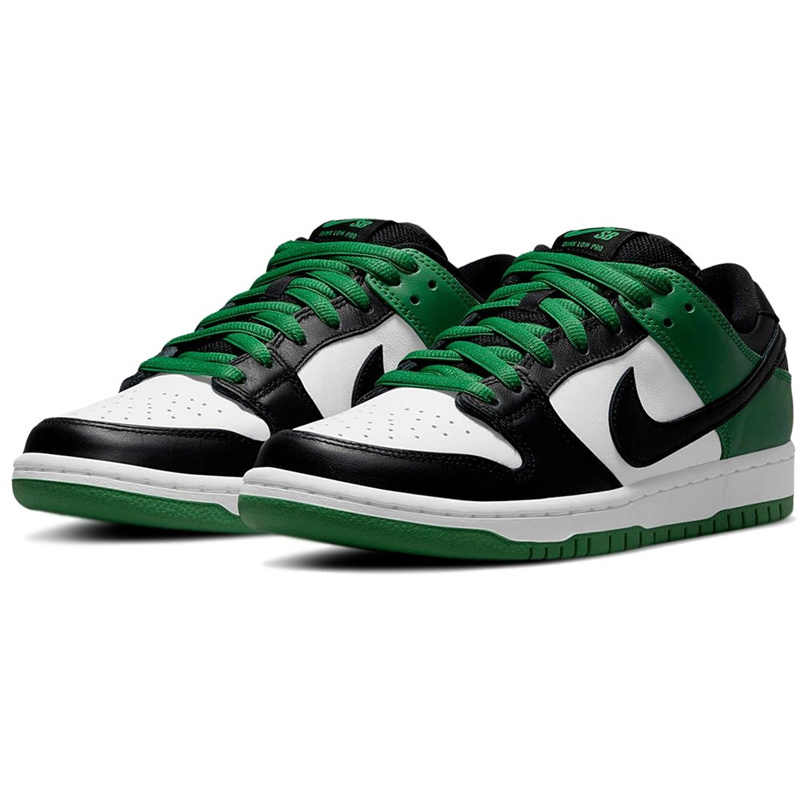 <連線代購商品>男女鞋 NIKE DUNK SB LOW CLASSIC GREEN 白黑綠 低筒休閒鞋【BQ6817-302】