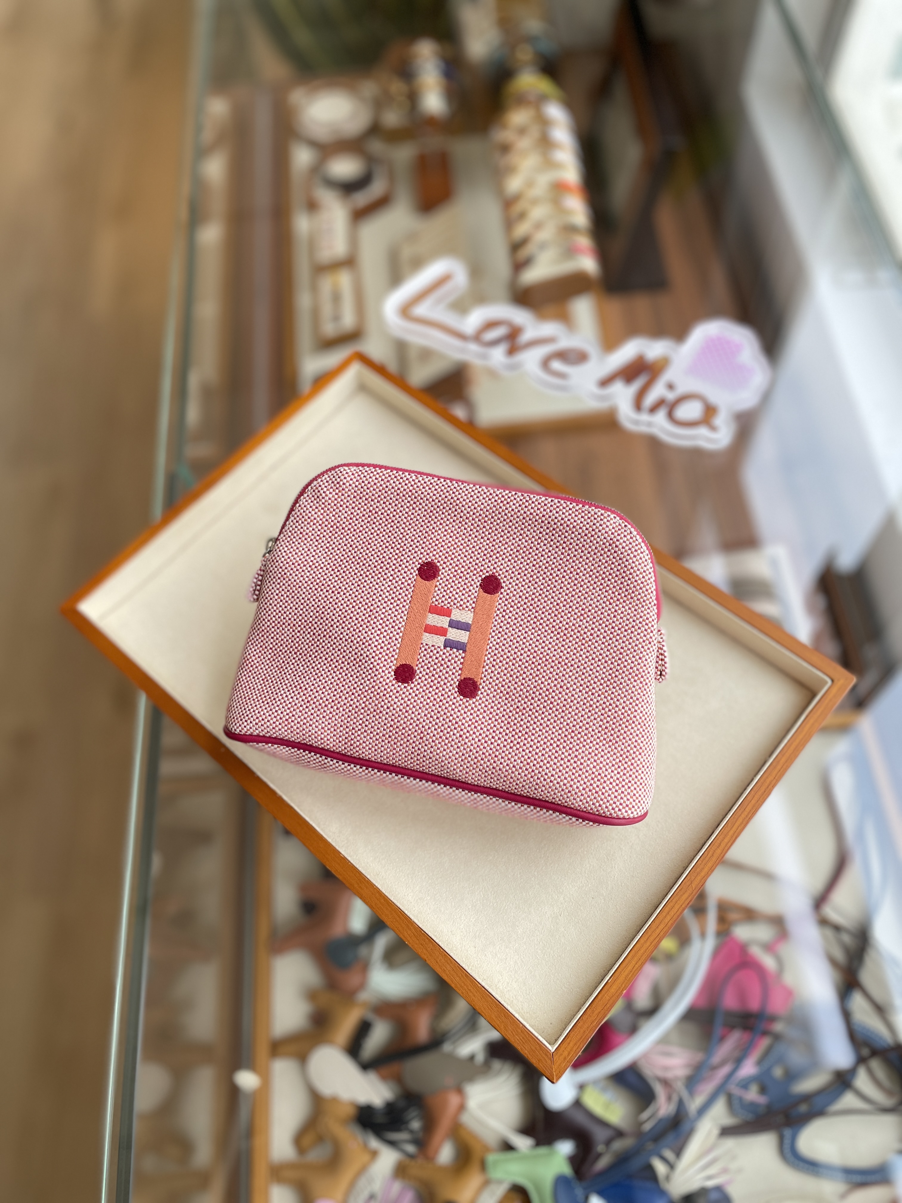 Hermes Bolide Crazy H Case Orange/Framboise Mini