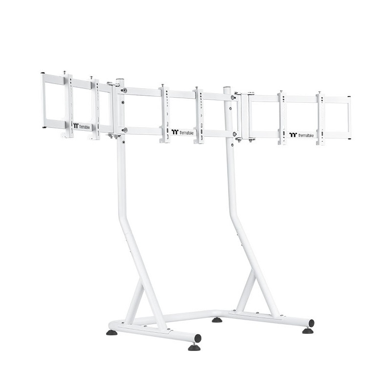 米特3C數位–Thermaltake 曜越 GR500 賽車模擬駕駛艙 三螢幕立架 黑/白