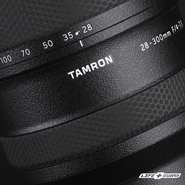 LIFE+GUARD TAMRON 28-300mm F4-7.1 貼膜質感特寫，LIFE+GUARD 獨特設計