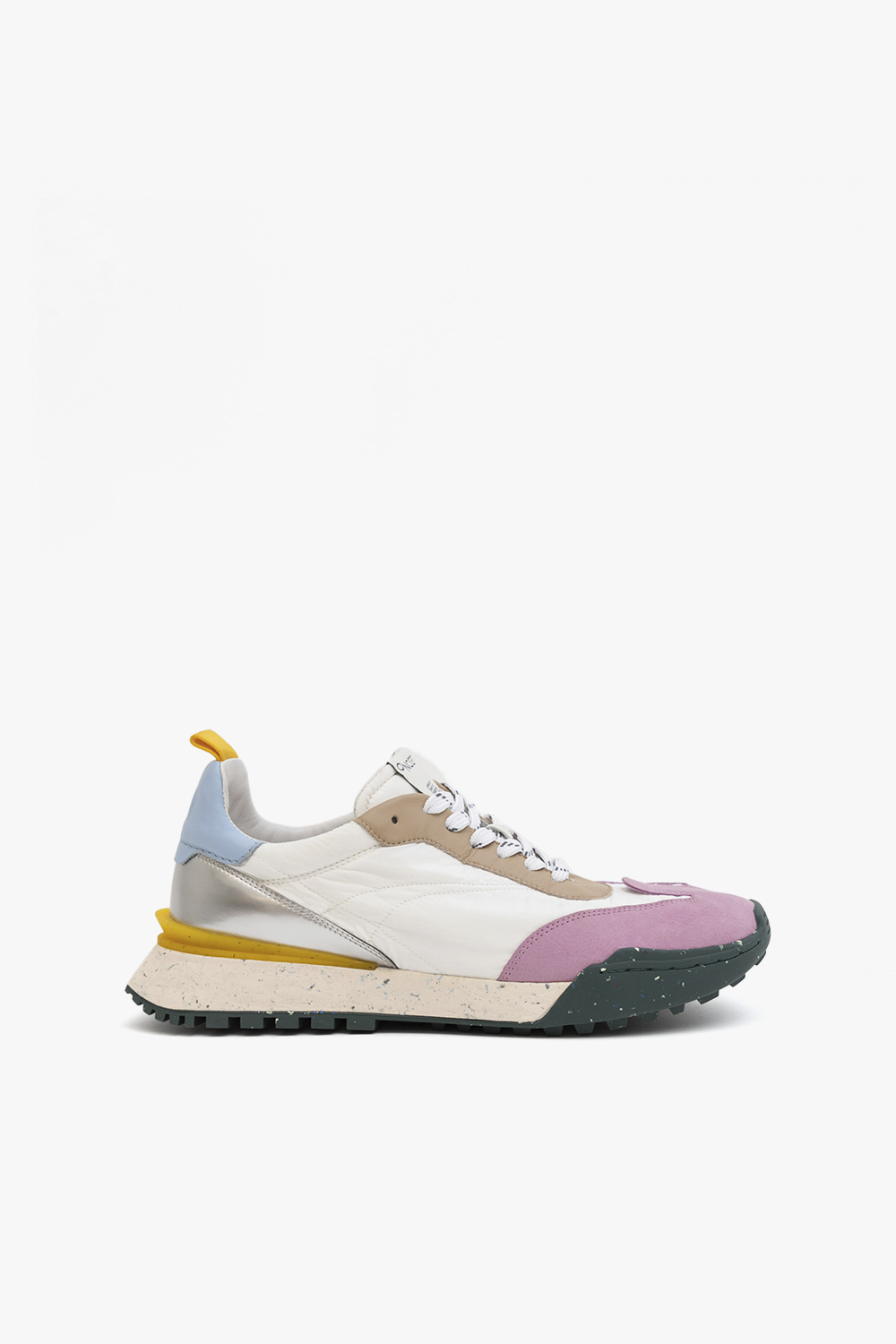 BROOKLYN 羽絨小羊皮撞色休閒鞋